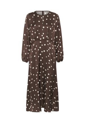 Culture, CUDOTTY BERNA DRESS - Robe chemise - brown whitecap dot