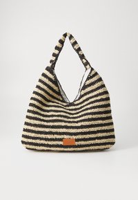 TOTE BAG - Torba čez telo - natural/black