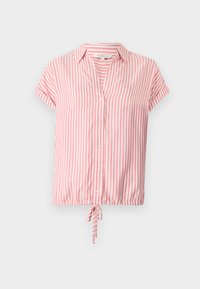 STRIPED SHORTSLEEVE - Košilová halenka  - berry red