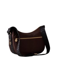 Borbonese LUNA SMALL - Cross body bag - dark brown black