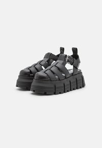 Buffalo AVA FISHER - Sandalen met plateauzool - black