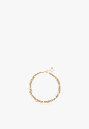 AllSaints, ALLSAINTS RAE PEARL LAYERED STATEMENT NECKLACE - Collier - medium yellow