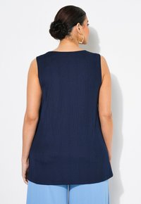 Ulla Popken SQUARE NECK  TANK - Top - marine