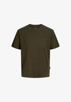 Jack & Jones, JJEDOVER SLUB TEE SS NOOS - Osnovna majica kratkih rukava - rosin