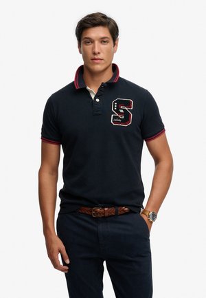 VINTAGE ATHLETIC PATCH - Poloshirt - eclipse navy