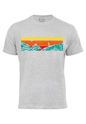 Cotton Prime MIT BERGEN LETS HIKING - T-Shirt print - grau
