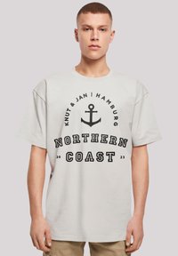 F4NT4STIC NORTHERN COAST NORDSEE KNUT & JAN HAMBURG - Print T-shirt - lightasphalt