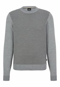 BOSS Stickad tröja - silver-coloured