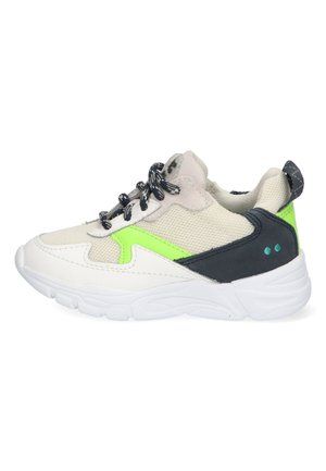 SPRING - Sneakers laag - wit donkerblauw geel