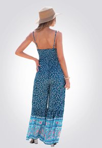 Cupshe FLORAL WIDE SPAGHETTI STRAP  - Overal - dark blue floral