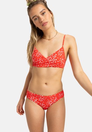 CLASSICS - Bikini bottoms - poppy red dancing ditsy swim