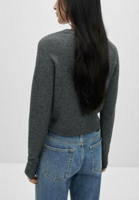 Mango LINITO - Neuletakki - mottled dark grey