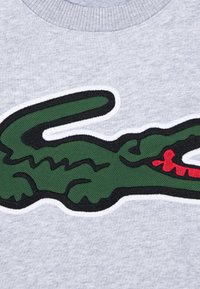 Lacoste APPLIQUE CREW - Sudadera - argent chine heather