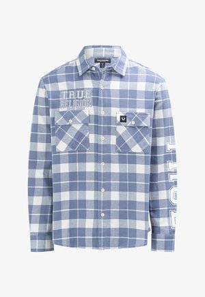 True Religion, TRUE RELIGION FLANNELL HEMD - Hemd - blue. natural