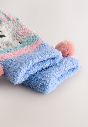 Next CHRISTMAS COSY ANKLE - Chaussettes - grey/blue polarbear print