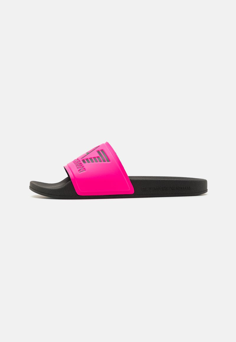 EA7 Emporio Armani - VISIBILITY UNISEX - Ciabatte da mare - pink fluo/black, Ingrandire