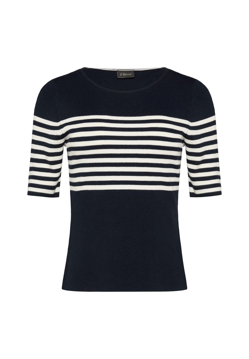 s.Oliver BLACK LABEL T-shirt print donkerblauw s.Oliver BLACK LABEL T-shirt print donkerblauw