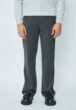 CLASSIC COUPE DROITE - Pantalon classique - gris foncé