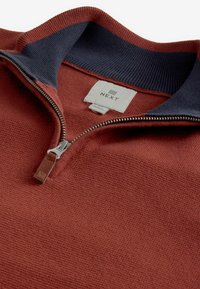 Next ZIP NECK REGULAR FIT - Vesta - burnt clay red