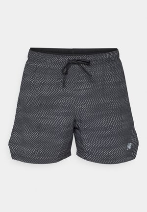 New Balance REFLECTIVE SHORT  - Kurze Sporthose - black