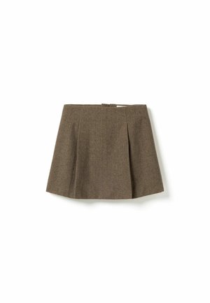 Noella, N-MAYBELLE SKIRT - Jupe trapèze - brown herringbone