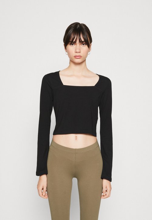 Noisy may Nmdrakey Twiggi L/S Top Noos Maglia Manica Lunga, Nero, M Donna