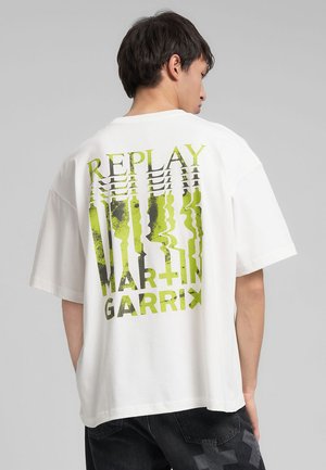 REPLAY X MARTIN GARRIX TSHIRT - T-shirt con stampa - off white