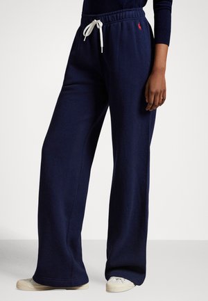 DRAWSTRING FLEECE WIDE-LEG SWEATPANT - Παντελόνι φόρμας - cruise navy