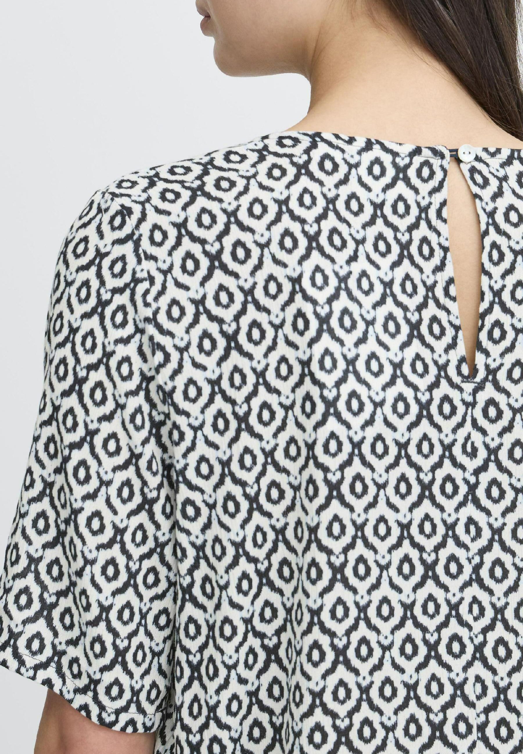 売れ筋商品|||イチ シャツ レディース トップス MARRAKECH - Blouse - total eclipse ikat ICHI Marrakech V-Neck Top, Total Eclipse