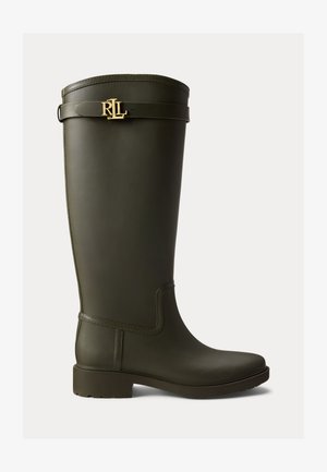 Lauren Ralph Lauren PORTIAH RUBBER TALL RAIN BOOT - Wellies - dark olive