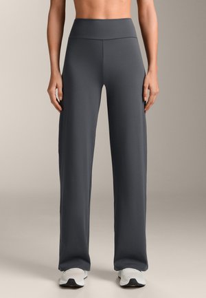 HIGH-RISE COMFORT STRAIGHT-LEG  - Nadrágok - mottled grey