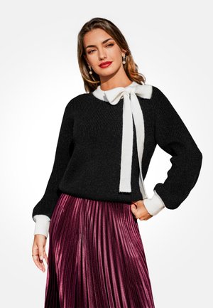 SWEATER - Maglione - black white