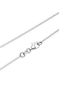 Collana in argento sterling con una texture intrecciata, dotata di chiusura a gancio e anelli circolari, finitura lucida e durata.