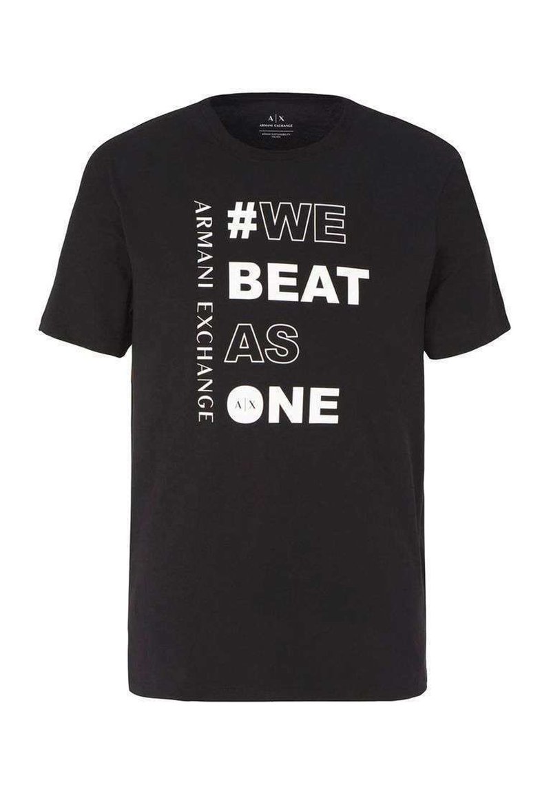 Armani Exchange T-shirt print zwart