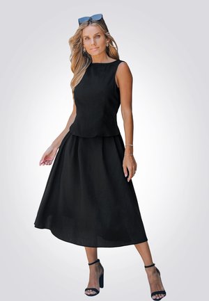 SLEEVELESS BOATNECK SET - Vestido informal - black