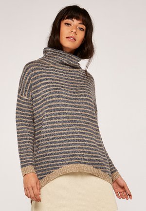 Apricot HIGH NECK STRIPE - Maglione - grey