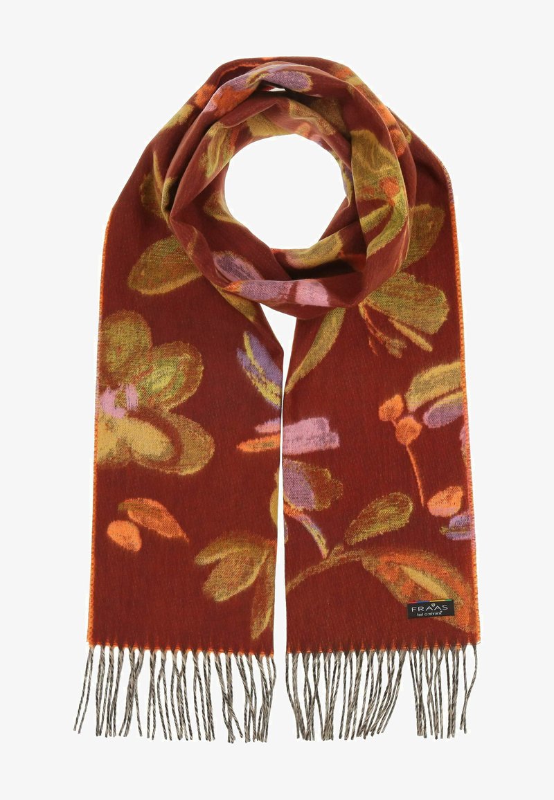 FRAAS FLORAL DESIGN CASHMINK - Sciarpa - hot chocolate