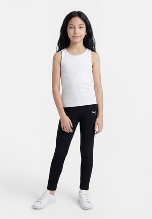 Puma ELEVATED HIGH WAIST STRAIGHT LEG PANTS UNISEX - Tights - puma black