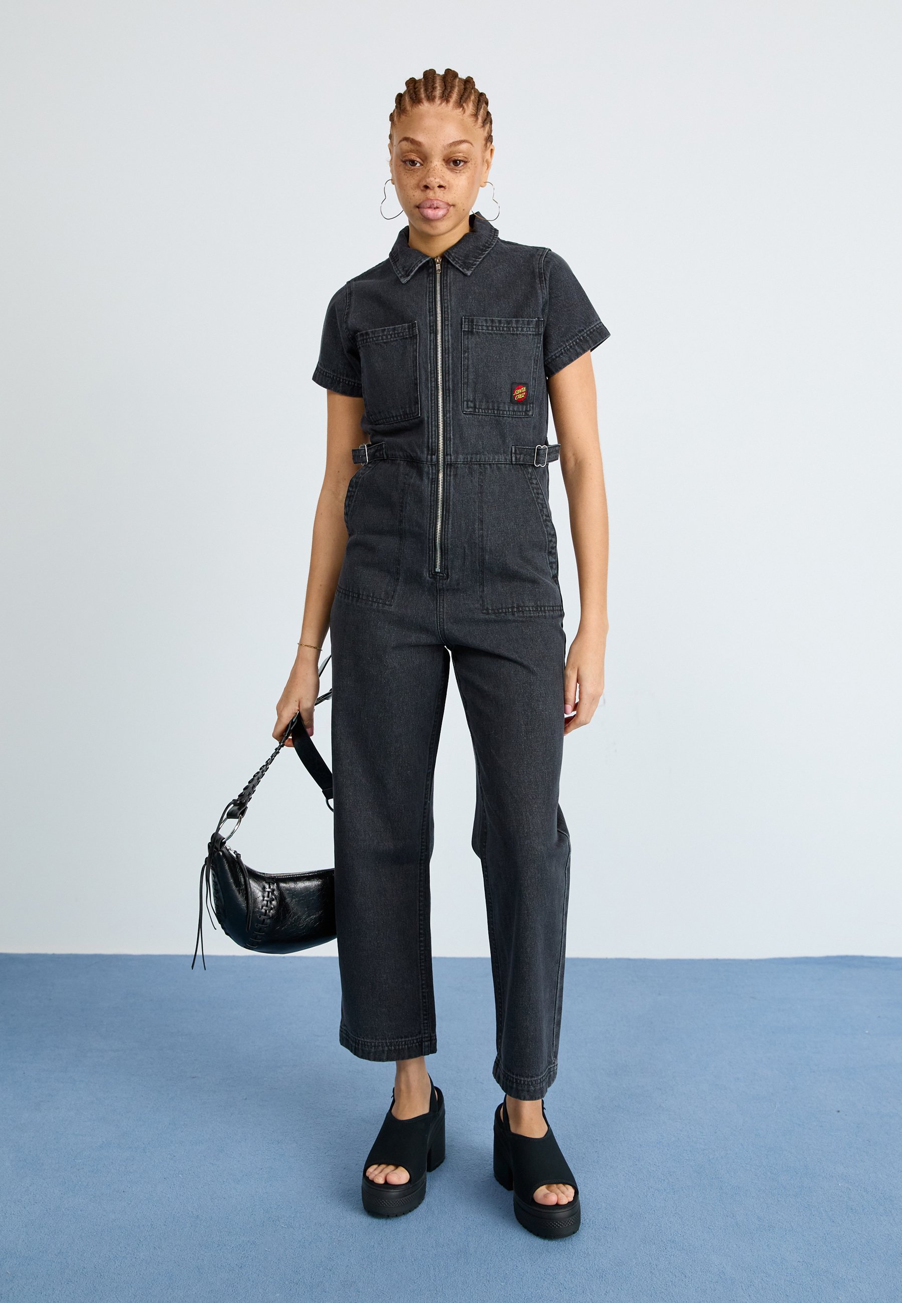 Santa Cruz LINE UP UTILITY - Jumpsuit - black was/black - Zalando