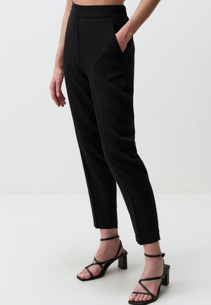 Jimmy Key HIGH WAIST POCKET  - Pantalon classique - black