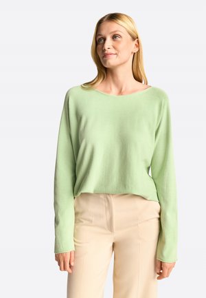 Rich & Royal U-BOOT-AUSSCHNITT - Strickpullover - matcha