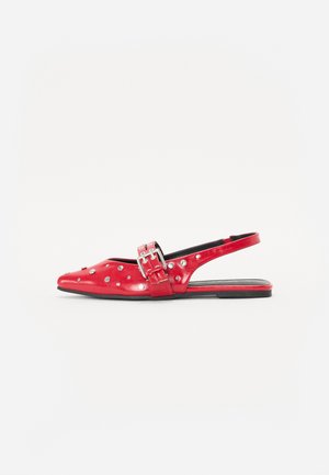 ONLAURA SLINGBACK BUCKLE - Slingback ballet pumps - red