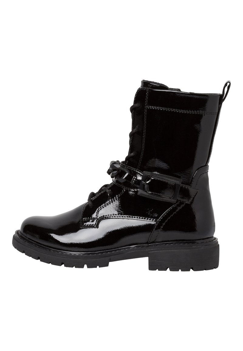 Jana Gležnjače s vezicama - black patent