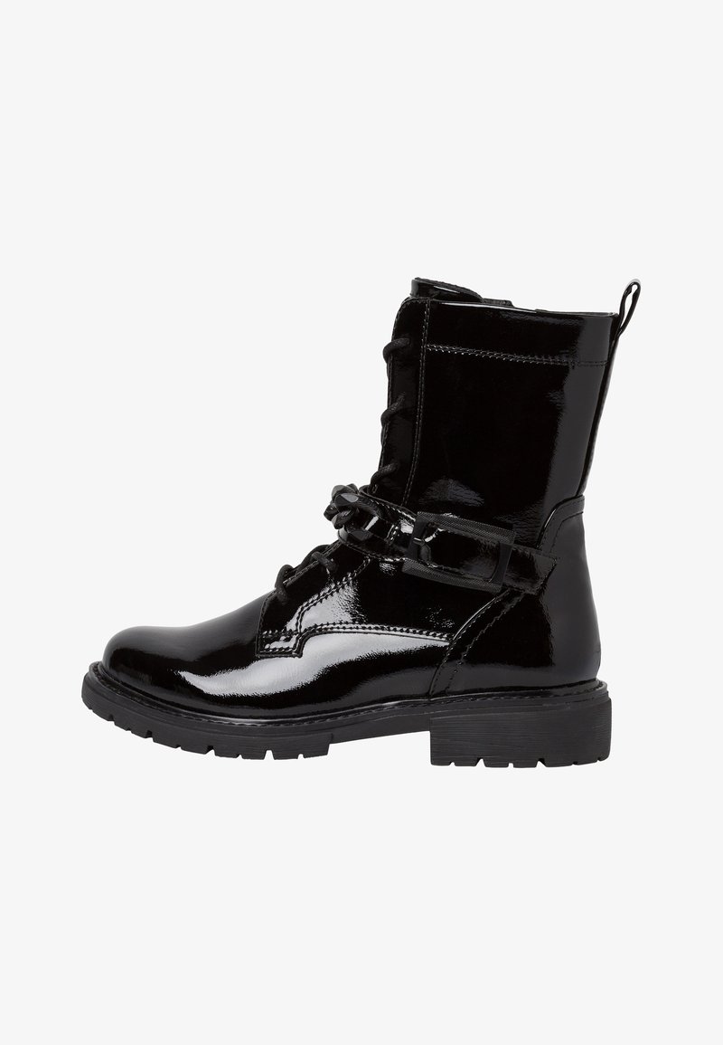 Jana Bottines à lacets - black patent