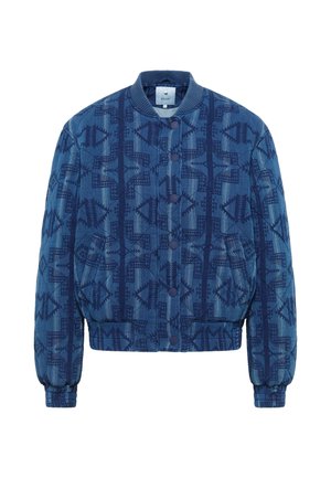 STYLE - Bomber Jacket - indigo ikat jacquard