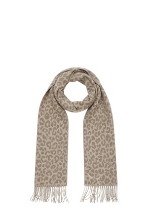 MIT LEOPARDENMUSTER FRANSEN WEICH UND ANGENEHM - Scarf - natur