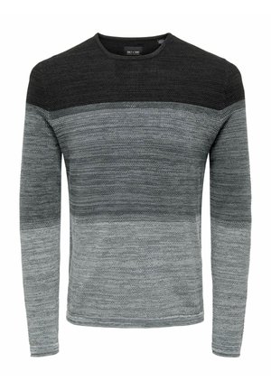 PANTER - Strickpullover - medium grey melange