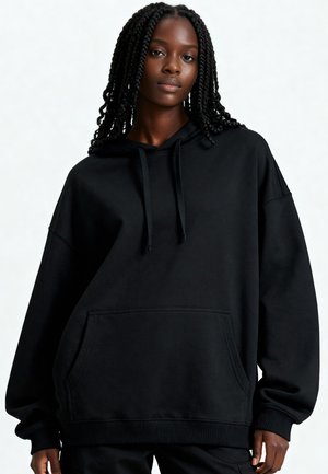 Mira Paris KISSBACK EMBROIDERY HEAVYWEIGHT - Kapuzenpullover - black