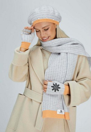 BELLEMERE HOUNDSTOOTH PEARLED BERETS - Berretto - grey