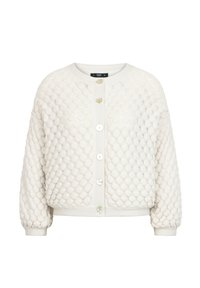 SOLID STRUCTURE PATTERN - Cardigan - off white